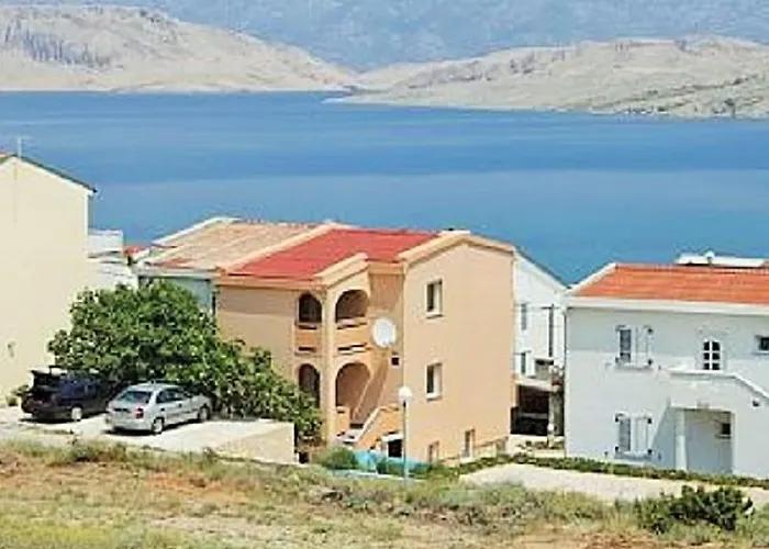 In Pag With Sea View, Terrace, Air Conditioning, Wifi
