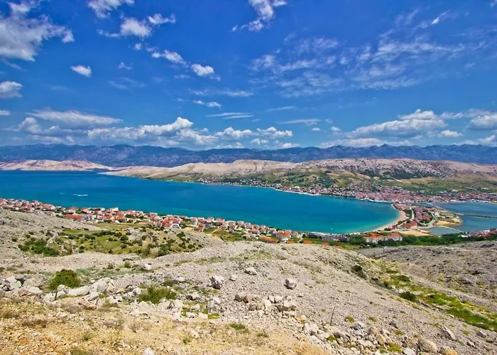 In Pag With Sea View, Terrace, Air Conditioning, Wifi Lejlighed
