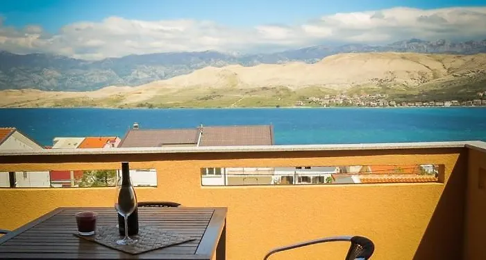 In Pag With Sea View, Terrace, Air Conditioning, Wifi *