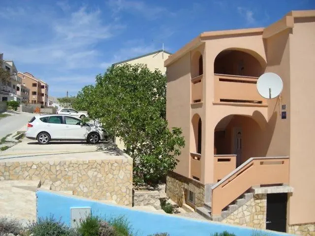 In Pag With Sea View, Terrace, Air Conditioning, Wifi Apartmán