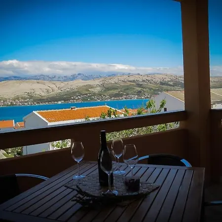 In Pag With Sea View, Terrace, Air Conditioning, Wifi Pag Town