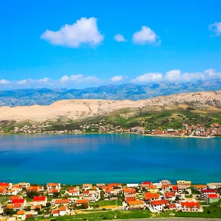 In Pag With Sea View, Terrace, Air Conditioning, Wifi