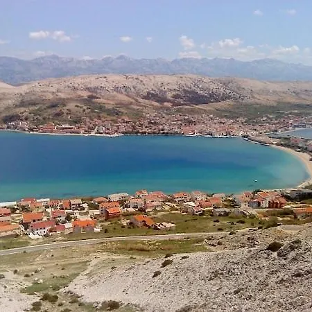 In Pag With Sea View, Terrace, Air Conditioning, Wifi Lägenhet *