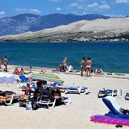 In Pag With Sea View, Terrace, Air Conditioning, Wifi Lägenhet *